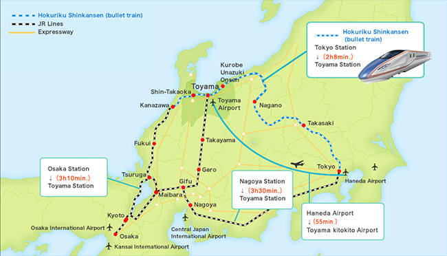 Access to Toyama